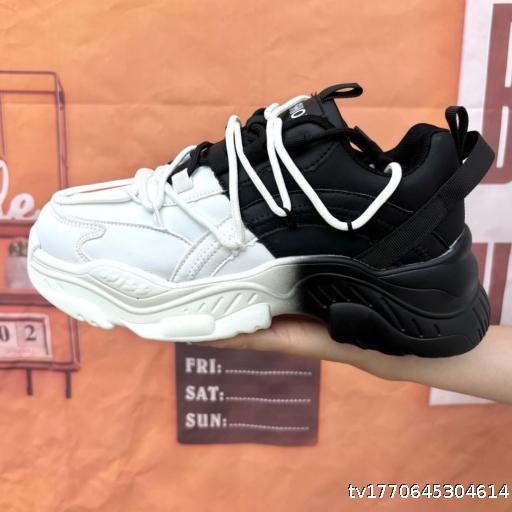 2024 New Thick soled Dad Shoes Couple's Ins Height Boosting Sports Shoes Men's Street Trendy Men's and Women's Casual Shoes