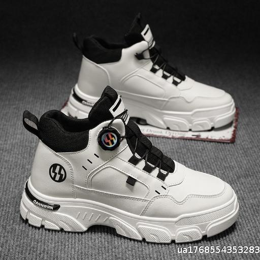 High top Martin boots men's shoes autumn workwear shoes men's thick soled sports shoes casual short boots
