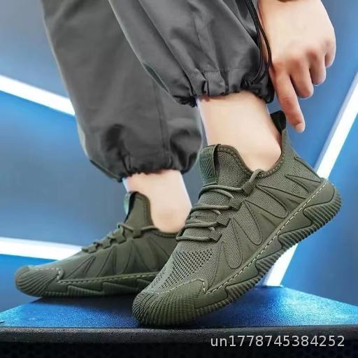 Casual Shoes Men's Running Sports Shoes Youth Black Work Shoes Lightweight