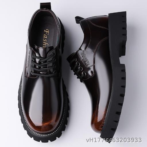 Men's Leather Shoes Casual Derby Shoes Men's Style