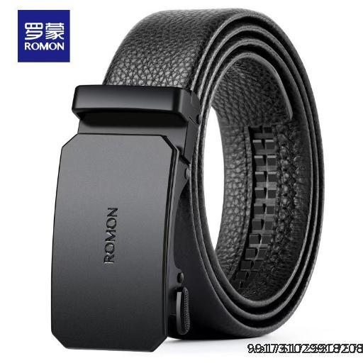 Belt Men's Genuine Leather 2025 New Men's Belt Head Layer Cowhide Sturdy and Durable Automatic Buckle Pants Belt