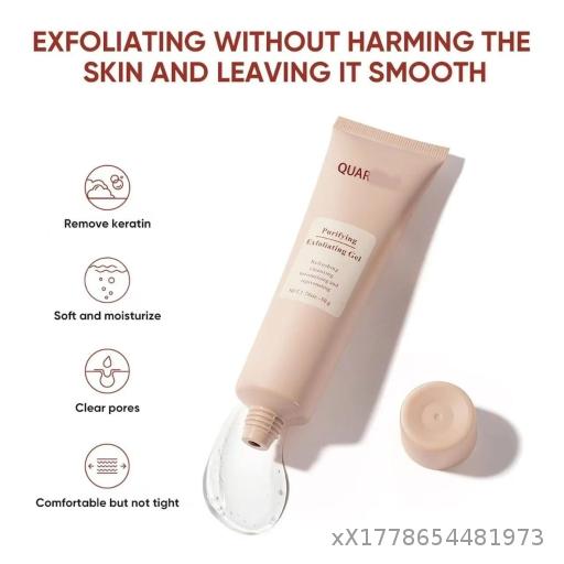 Purifying exfoliating gel facial cleanser scrub mild exfoliating