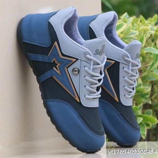 Men's Sports Shoes Spring and Autumn Edition Men's Shoes Leather Surface Waterproof and Anti slip High end Travel Shoes Men's Casual Trendy Shoes