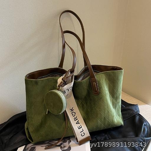  Retro High end Versatile Tote Bag for Women, Lightweight and Large Capacity Casual Commuter, Single Shoulder Underarm Bag