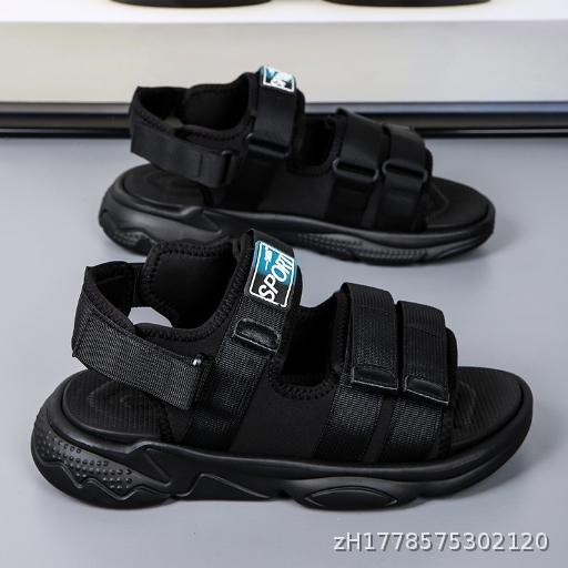 Men's 2024 New Summer Thick soled Beach Shoes for Casual Youth Driving Sports Outdoor Sandals
