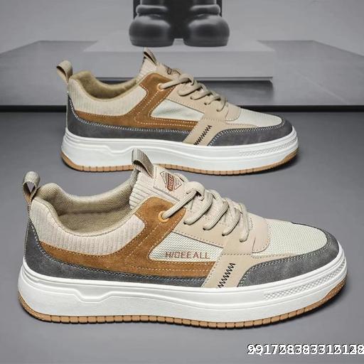 Men's Shoes Spring 2025 New Men's Board Shoes Men's Korean Edition Trendy Versatile Anti slip Wear resistant Sports and Leisure Leather Shoes