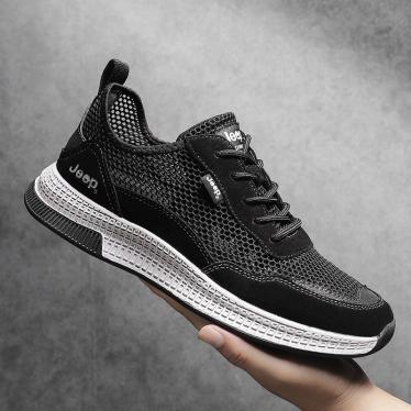 New summer breathable net surface odor-proof sports shoes leather casual net shoes