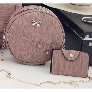 Korean version of the double shoulder bag pu leather