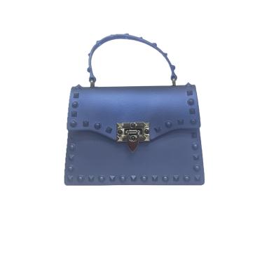 Matte rivet jelly bag single shoulder diagonal bag