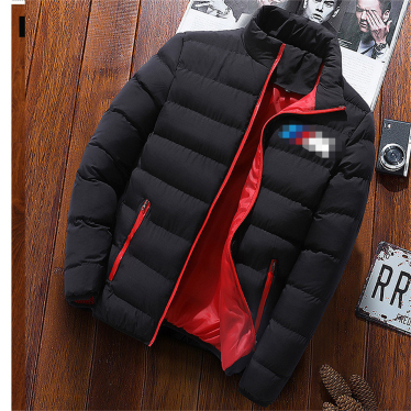 Men's down cotton padded jacket autumn jacket cotton padded jacket men's jacket Fashion Top Men's thin sports fashion cotton padded jacket