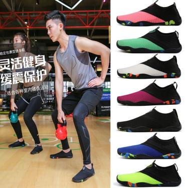 Indoor rope skipping shoes with shock-absorbing soft soles Women's yoga shoes Comprehensive training fitness shoes Special shoes for treadmill Men