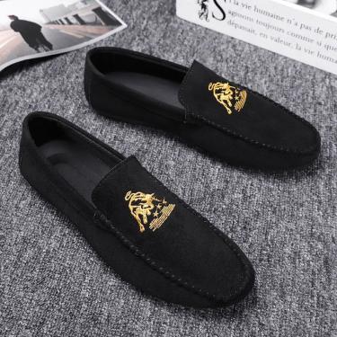 Doudou Shoes Male Summer New Lazy Man Pushes on Breathable Old Beijing Cloth Shoes