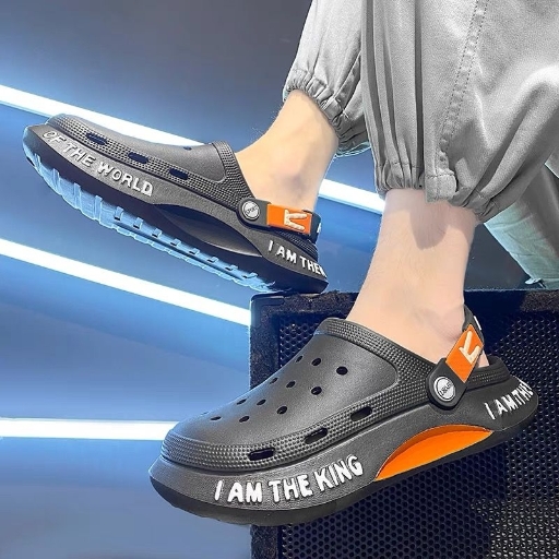Crocs men's summer anti-slip and anti-odor household wear slippers outside the pair pair thick soled beach slippers