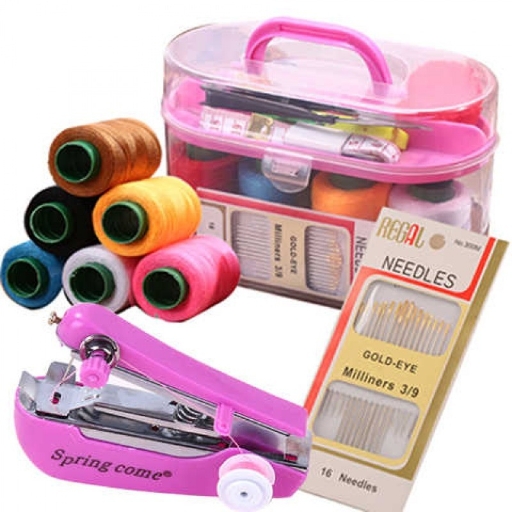 Needle Box 46 Piece Set Mini Sewing Machine Household Large Needle Box Set Portable Needle Bag One Piece Shipping