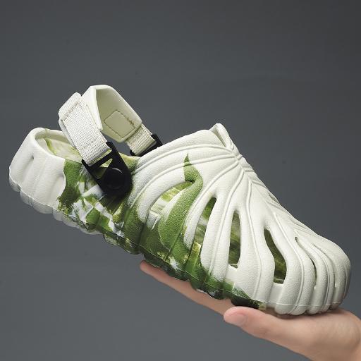 【Factory Direct Sales】Summer-feeling slippers for men and women to wear sandals at home with thick soles, bamboo turtle back cave shoes