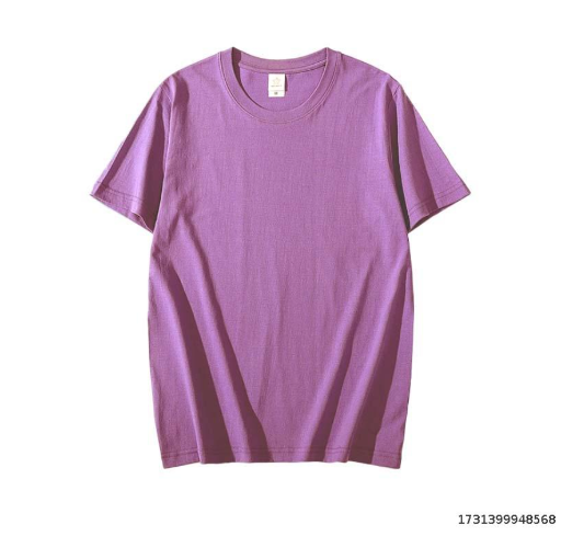 Pure cotton round neck printed embroidered T-shirt