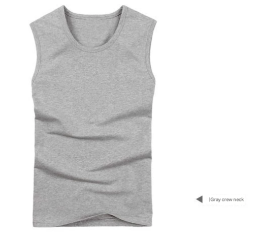 Men's four seasons sports cotton vest round neck V-neck shoulders sleeveless underwear breathable fitness men's tank tops