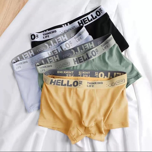 Men's underwear cotton crotch burst comfortable large size boxer shorts simple breathable flat shorts