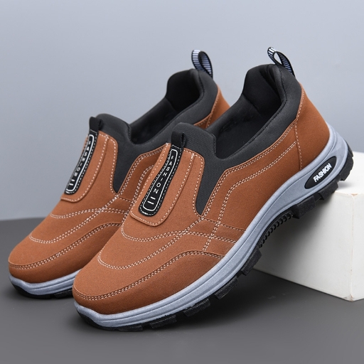 Men's Shoe Generation Solid Color Versatile Single Shoe Mountaineering Shoes Soft Bottom