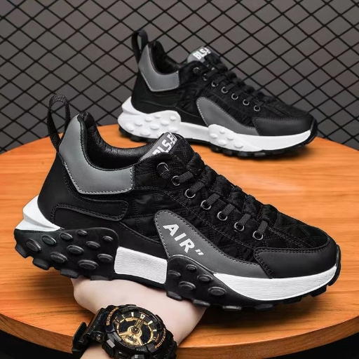 Men's trendy sports shoes 2024 new thick-soled sports shoes spring and summer breathable men's shoes