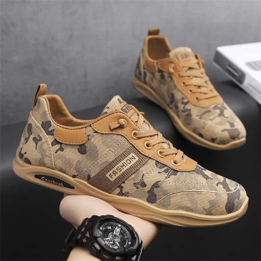 Camouflage Breathable and Casual Canvas Shoes Trendy and Wear resistant Construction Workers' Protective Shoes Trendy Shoes
