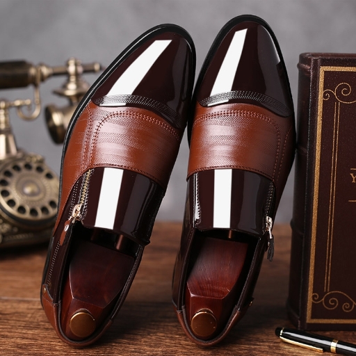 New large size men's business formal leather shoes pointed toe men's casual leather shoes