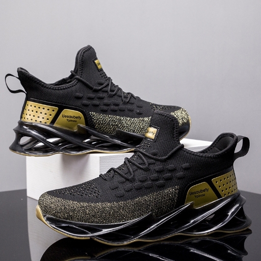 2024 Spring and Autumn Men's Shoes Low Top Round Head Yellow Color blocked Flat Front Strap Casual Shoes