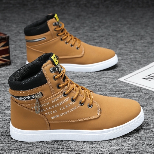 Men's Shoes New High Top Shoes Men's Youth Trendy Versatile Board Shoes Men's Sports and Leisure Trendy Shoes